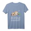Faultier Nachthemd Schlafshirt Pyjama Geschenk - Lustiges Langarmshirt für Damen und Herren, perfekte Geschenkidee für Nachteulen, Morgenmuffel und Schlafliebhaber