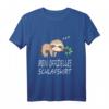 Faultier Nachthemd Schlafshirt Pyjama Geschenk - Lustiges Langarmshirt für Damen und Herren, perfekte Geschenkidee für Nachteulen, Morgenmuffel und Schlafliebhaber
