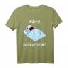 Lustiges Hai Schlafanzug Nachthemd - Witziges Schlafshirt für Damen, Herren & Teenager, Perfekt als Geschenk für Langschläfer & Morgenmuffel