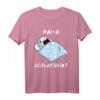Lustiges Hai Schlafanzug Nachthemd - Witziges Schlafshirt für Damen, Herren & Teenager, Perfekt als Geschenk für Langschläfer & Morgenmuffel