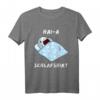 Lustiges Hai Schlafanzug Nachthemd - Witziges Schlafshirt für Damen, Herren & Teenager, Perfekt als Geschenk für Langschläfer & Morgenmuffel