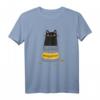 Black Cat Antidepressant Shirt - Süßes Morningstar Kitten Paws T-Shirt für Katzenliebhaber, Nerds und Tierfreunde