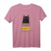 Black Cat Antidepressant Shirt - Süßes Morningstar Kitten Paws T-Shirt für Katzenliebhaber, Nerds und Tierfreunde