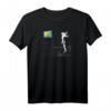 HapKitten Moon Person Vintage Flagge auf dem Mond T-Shirt – Lustiges Retro-Geschenk für Jubiläen und Fernsehsender-Fans