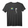 HapKitten Moon Person Vintage Flagge auf dem Mond T-Shirt – Lustiges Retro-Geschenk für Jubiläen und Fernsehsender-Fans
