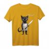 Miau Katze Lustig Geschenk - Witziges Katzenmotiv T-Shirt für Männer und Frauen als originelles Geschenk