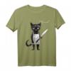 Miau Katze Lustig Geschenk - Witziges Katzenmotiv T-Shirt für Männer und Frauen als originelles Geschenk