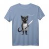 Miau Katze Lustig Geschenk - Witziges Katzenmotiv T-Shirt für Männer und Frauen als originelles Geschenk