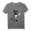 Miau Katze Lustig Geschenk - Witziges Katzenmotiv T-Shirt für Männer und Frauen als originelles Geschenk