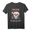 Frohe Weihnachten Skelett T-Shirt - Lustiges Weihnachtsdesign mit Zuckerstange & Beleuchtung für Männer, Frauen & Familie