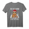 Ugly Christmas T-Shirt für Männer mit Faultier-Motiv – Lustiges Weihnachtsoutfit für Büro und Feierlichkeiten mit Humor