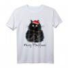 Merry Fluffmas Lustiges Katzen Weihnachts-T-Shirt – Perfektes Geschenk für Katzenliebhaber zu Weihnachten