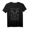 Marvel Spider-Man Venom Ugly Weihnachten Sweater Style T-Shirt – Offiziell lizenzierte Marvel Weihnachtskleidung für Fans