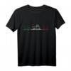 APE 50 Dreirad T-Shirt mit Italienischer Fahne und Herzschlag-Design – Perfekt für Piaggio Ape 50 Fahrer & Fans zum Geburtstag oder Weihnachten