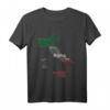 Italien Karte Umriss Flagge Städte Rom Mailand Neapel Turin - Reise T-Shirt für Italienliebhaber und Reisefans
