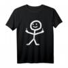 Lustiges Strichmännchen T-Shirt mit Mittelfinger – Witziges Geschenk für Freunde und Fans provokativen Humors