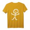 Lustiges Strichmännchen T-Shirt mit Mittelfinger – Witziges Geschenk für Freunde und Fans provokativen Humors