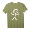 Lustiges Strichmännchen T-Shirt mit Mittelfinger – Witziges Geschenk für Freunde und Fans provokativen Humors