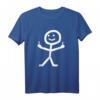 Lustiges Strichmännchen T-Shirt mit Mittelfinger – Witziges Geschenk für Freunde und Fans provokativen Humors