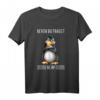 Lustiges Pinguin T-Shirt mit Spruch 'Bevor Du Fragst Nein' – Perfektes Geschenk für Humorliebhaber & Arbeitskollegen