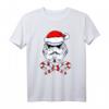 Star Wars Christmas Santa Stormtrooper Crossed Candy Canes T-Shirt - Offiziell lizenzierte Weihnachtskleidung für Fans