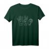 420 Hand Sign Minimal Art T-Shirt – Cooles Pot Lover Geschenk für Stoner, Kiffer & Cannabis Fans zu Geburtstag, Weihnachten & mehr