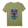 Japanisches Anime Kitsune Maske T-Shirt mit Oni Geist und Fox Design - Futuristische Otaku Kleidung für Männer und Frauen, Geschenk für Manga und Anime Fans