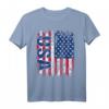 USA Flagge T-Shirt für Damen, Herren & Kinder - Patriotisches Americans T-Shirt mit US-Flagge