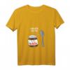Damen & Herren Valentine Nutella-T-Shirt – Partner-Geschenk für Verliebte, mit V-Ausschnitt, perfekt für Geburtstag & Valentinstag