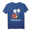 Schnecke mit großen Augen - Weinbergschnecke Schneckenhaus T-Shirt als lustiges Geschenk für Schneckenliebhaber und Gartenfreunde
