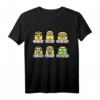 HapKitten Minions Throughout The Week T-Shirt - Offiziell lizenzierte Minions Mode für den besonderen Tag