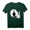 Mittelfinger Katze Schatten T-Shirt – Humorvolles, Provokantes Katzen Motiv für Katzenliebhaber und Fans mit Stil