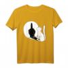 Mittelfinger Katze Schatten T-Shirt – Humorvolles, Provokantes Katzen Motiv für Katzenliebhaber und Fans mit Stil