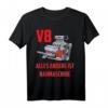 Lustiges V8 Motor Statement Musclecar Oldtimer Big Block T-Shirt - Für Auto- und Oldtimer-Liebhaber mit Humor