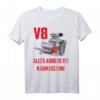 Lustiges V8 Motor Statement Musclecar Oldtimer Big Block T-Shirt - Für Auto- und Oldtimer-Liebhaber mit Humor