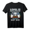 Level 12 Geburtstag Jungen T-Shirt - Lustiges Gaming Geschenk mit Spruch für 12-Jährige Jungen & Mädchen, Perfekt zur Partydekoration