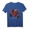 Marvel Deadpool Ugly Weihnachten Sweater Style T-Shirt - Offiziell lizenzierte Marvel Kleidung für Weihnachten