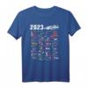 Formel 1 2023 Kalender für Rennwagen-Fans - Motorsport T-Shirt für Formel 1 Enthusiasten & Rennstreckenliebhaber