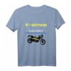 V-Strom T-Shirt - Klassisch geschnitten, doppelt genähter Saum für Motorsport- und Motorradfans