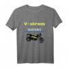 V-Strom T-Shirt - Klassisch geschnitten, doppelt genähter Saum für Motorsport- und Motorradfans