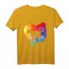 Buntes Katzenmotiv Herz Pop Art T-Shirt – Künstlerisches, einzigartiges Tiermotiv für Katzenliebhaber, Katzenmama & Katzenpapa