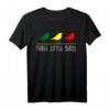Three Little Birds | Reggae Musik T-Shirt mit Rastafari-Design & Jamaika Flagge – Perfekt für Reggae Fans & Vögel-Liebhaber