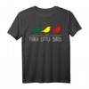 Three Little Birds | Reggae Musik T-Shirt mit Rastafari-Design & Jamaika Flagge – Perfekt für Reggae Fans & Vögel-Liebhaber