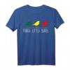 Three Little Birds | Reggae Musik T-Shirt mit Rastafari-Design & Jamaika Flagge – Perfekt für Reggae Fans & Vögel-Liebhaber
