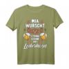 Lustiges Trachten T-Shirt Lederhose Passend für Oktoberfest & Volksfest - Bayrisches Herren T-Shirt mit Spruch für Wiesn & Kirtag