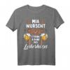 Lustiges Trachten T-Shirt Lederhose Passend für Oktoberfest & Volksfest - Bayrisches Herren T-Shirt mit Spruch für Wiesn & Kirtag
