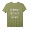 Schwarz Ist Bunt Genug - Lustiges Spruch T-Shirt für Metal, Emo, Punks & Gothic Fans – Perfektes Geschenk für Humorvolle und Dunkle Mode Liebhaber