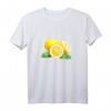 Lemon Zitrone Zitrus Frucht Obst Vegan T-Shirt mit Grünen Blättern – Perfektes Geschenk für Zitronen- und Fruchtliebhaber