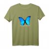 HapKitten T-Shirt mit Blauem Schmetterling - Oversized Fit, Perfekt für den besonderen Tag