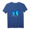 HapKitten T-Shirt mit Blauem Schmetterling - Oversized Fit, Perfekt für den besonderen Tag